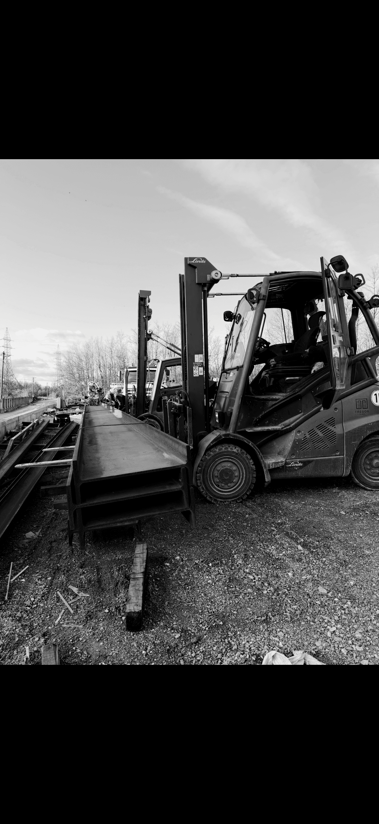 Material arriving at the TRESOR STEEL factory